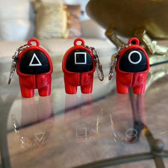 Other - 3D Printed Squid Game Keychains.